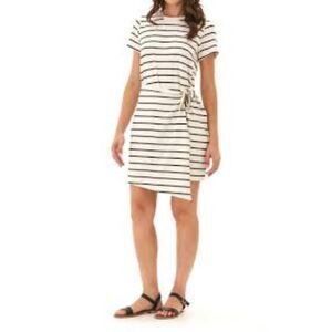 Threads 4 Thoughts Valerie Stripe Short Sleeve Knot Jersey Dress Size XXL